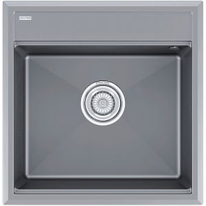 Кухонная мойка 50х51 Paulmark Stepia PM115051-GRM серый металлик